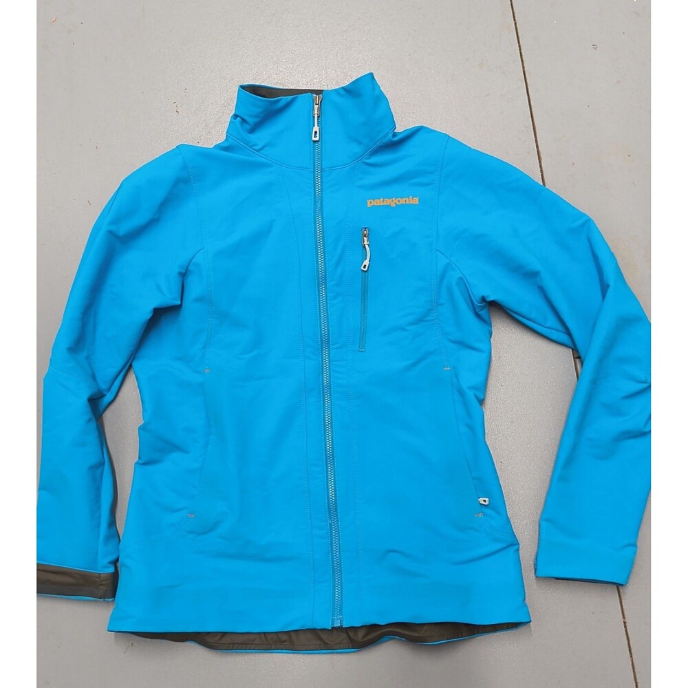 Patagonia Women's Small Blue Soft Shell Jacket Full Zip Outdoor Hiking Small